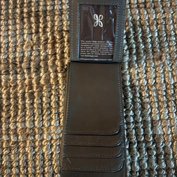 HOBO Large Grey Leather Card Holder - Picture 4 of 6